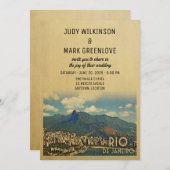 リオデジャネイロ結婚式招待状ブラジル 招待状 (正面/裏面)