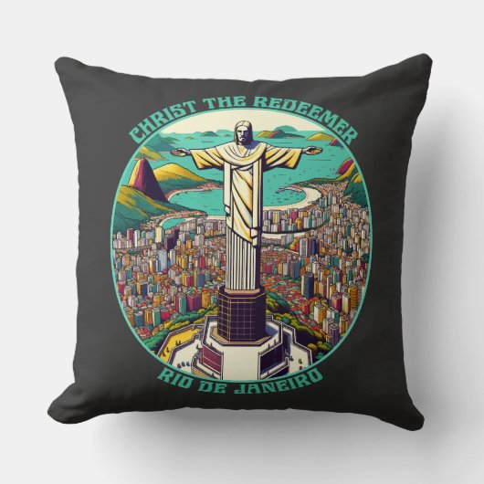 リオデジャネイロ・キリスト・ザ・リデエマー クッション (正面)
