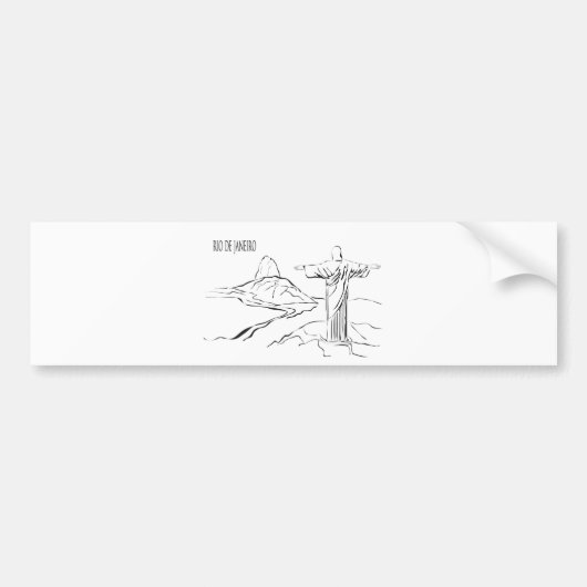 リオデジャネイロ バンパーステッカー (正面)