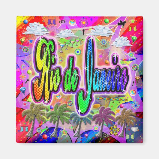 リオデジャネイロ ビスタエクスプレス マグネット (正面)