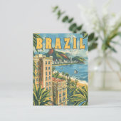 リオデジャネイロ、ブラジルヴィンテージ旅行 ポストカード (スタンド正面)