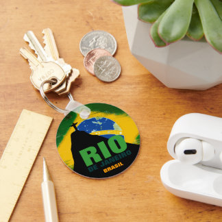 リオデジャネイロ – ブラジル国旗 キーホルダー