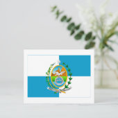 リオデジャネイロ、ブラジル国旗 ポストカード (スタンド正面)