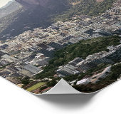 リオデジャネイロ，ブラジル山地ビーチ ポスター (角)