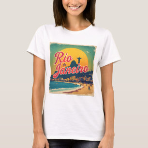 リオデジャネイロ ブラジル レトロ ヴィンテージ 旅行Tシャツ Tシャツ