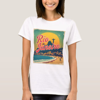 リオデジャネイロ ブラジル レトロ ヴィンテージ 旅行Tシャツ Tシャツ