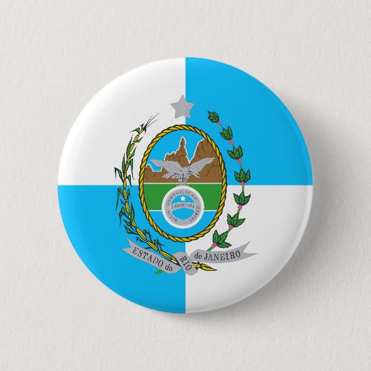 リオデジャネイロ、ブラジル 缶バッジ (正面)