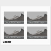 リオデジャネイロ、ブラジル 長方形シール (シート)