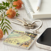 リオデジャネイロ、ヴィンテージコパカバナビーチ、ブラジル キーホルダー (正面右)