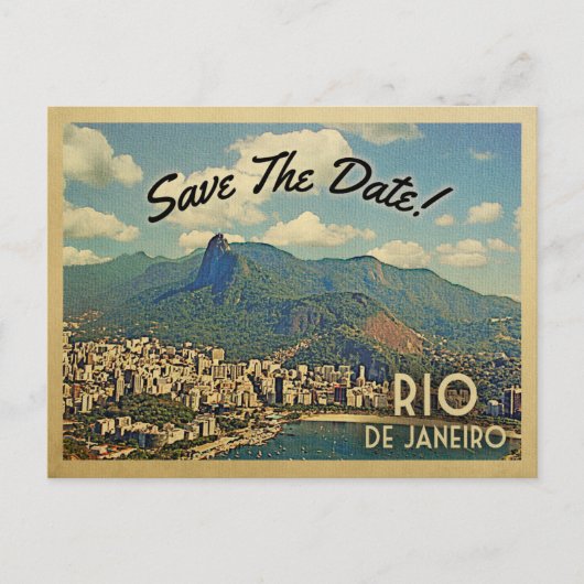 リオデジャネイロSave The Date Brazil 案内ポストカード (正面)