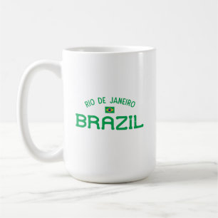 リオデジャ動揺してネイロブラジル コーヒーマグカップ