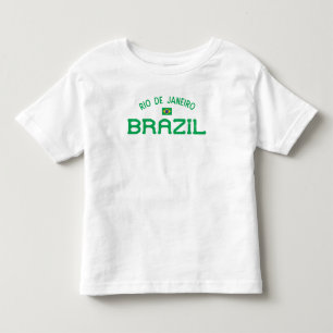 リオデジャ動揺してネイロブラジル トドラーTシャツ
