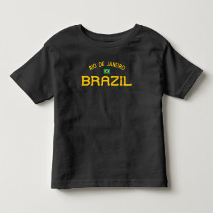 リオデジャ動揺してネイロブラジル トドラーTシャツ