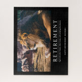 リオパーソナライズされたリラックスンクールの退職カスタム者 ジグソーパズル (縦)