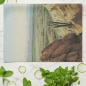 リオヒラ近くのマリコパ山からの眺め（プリットによる） キッチンタオル (折り畳み)