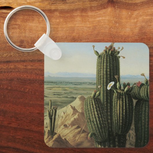 リオヒラ近くのマリコパ山からの眺め(プリットによる) キーホルダー (正面)