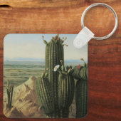 リオヒラ近くのマリコパ山からの眺め(プリットによる) キーホルダー (裏面)