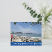 リオビーチ挨拶 ポストカード (スタンド正面)