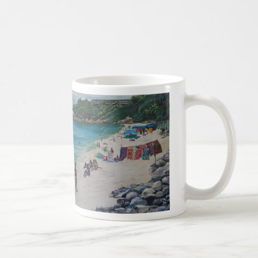 リオビーチ、リオBeachbyシルビアLeDoux コーヒーマグカップ (右)