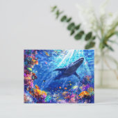 リオプレウロドン礁で泳ぐアニメ少年 シーズンポストカード (スタンド正面)