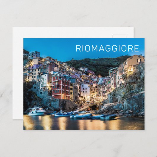 リオマッジョーレチンクテッレラスペツィアイタリアパノラマ シーズンポストカード (正面/裏面)