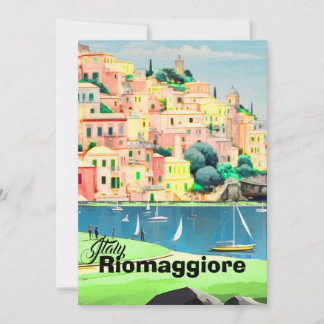リオマッジョーレ イタリア 旅行 はがき | 旅の思い出 招待状