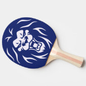 リオモダンンパーソナライズされたローリング顔ブルー 卓球ラケット (横)