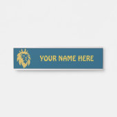 リオンウィズクラウン – 金ゴールドスタイル1 サインプレート (正面)