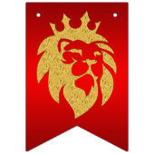 リオンウィズクラウン – 金ゴールドスタイル1 バンティングフラッグ (第1の旗)