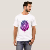 リオンヘッドクラウンラグジュアリー王室のズ Tシャツ (正面フル)