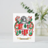 リオーダンコートオブアームズ(家紋) ポストカード (スタンド正面)