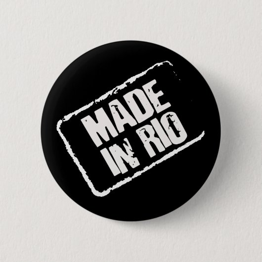 リオ印鑑で作られたカリオカ 缶バッジ (正面)