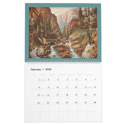 リオ壮大な鉄道のロッキー山脈の意見 カレンダー (2月 2026)