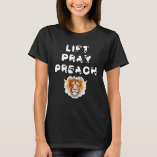 リオ祈で牧師のトレーニング衣服を持ち上げる Tシャツ
