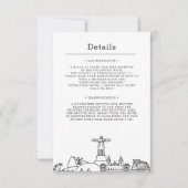 リオ結婚・デ・ジャネイロにある |ゲスト詳細 招待状 (正面)