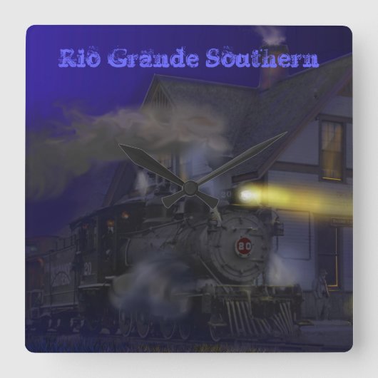 リオ・グランデ川の南柱時計 スクエア壁時計 (正面)