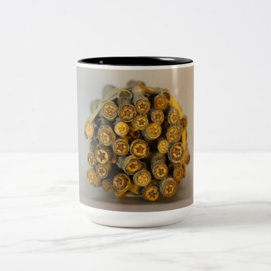 リオ・グランデ・コットン・ウッドの木々に沿った星 ツートーンマグカップ (中央)