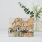 リオ・デイ・メンディシャンティ、ヴェネツィアby John Singer Sargent ポストカード (スタンド正面)