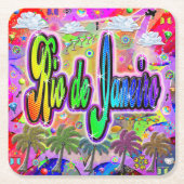 リオ・デ・ジャネイロ ビスタエクスプレスコースター スクエアペーパーコースター (正面)