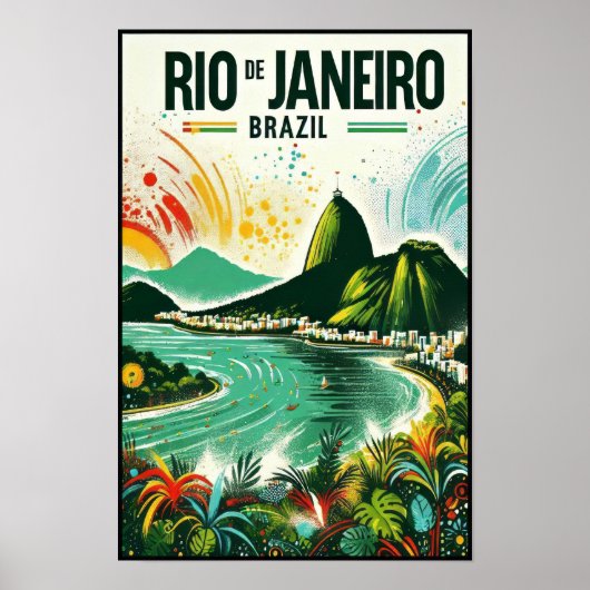 リオ・デ・ジャネイロ: ブラジルの鮮やかな色彩 ポスター (正面)