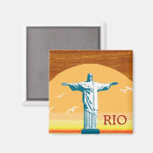 リオ。 Corcovado。 イエス・キリスト救い主 マグネット (正面/裏面)
