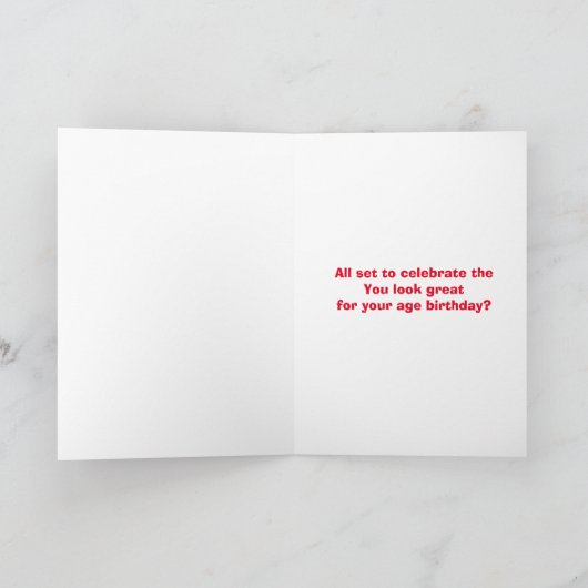 リカウントのカスタマイズ可能な誕生日カードの要求 カード (内部)