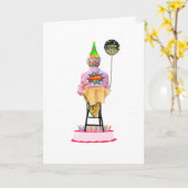 リカウントのカスタマイズ可能な誕生日カードの要求 カード (黄色い花)