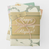 リカスタムボンすべての行事フローラの折り返し ラッピングペーパーシート (インサイチュ)