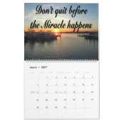 リカバリおよび感動的引用文カレンダー カレンダー (3月 2027)