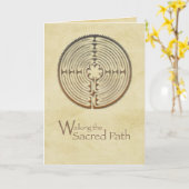 リカバリのサポートと勇気付けられる、神聖なパス カード (黄色い花)