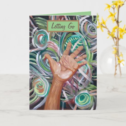 リカバリの「Leaving Go」カード カード (黄色い花)