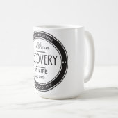 リカバリはライフ、12ステップのリカバリの記念日 コーヒーマグカップ (正面右)