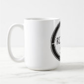 リカバリはライフ、12ステップのリカバリの記念日 コーヒーマグカップ (左)