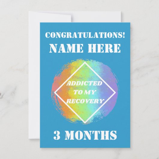 リカバリカスタマイズに使用される名前/マイルストーン シーズンカード (正面)